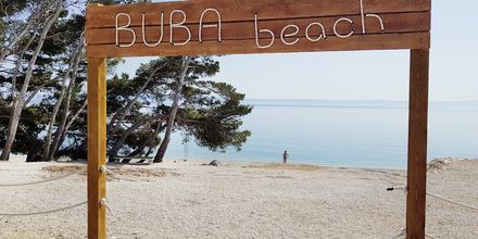Stranden vid Buba Beach Bar.