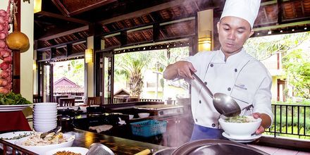 Restaurang på hotell Romana Beach Resort i Phan Thiet, Vietnam.