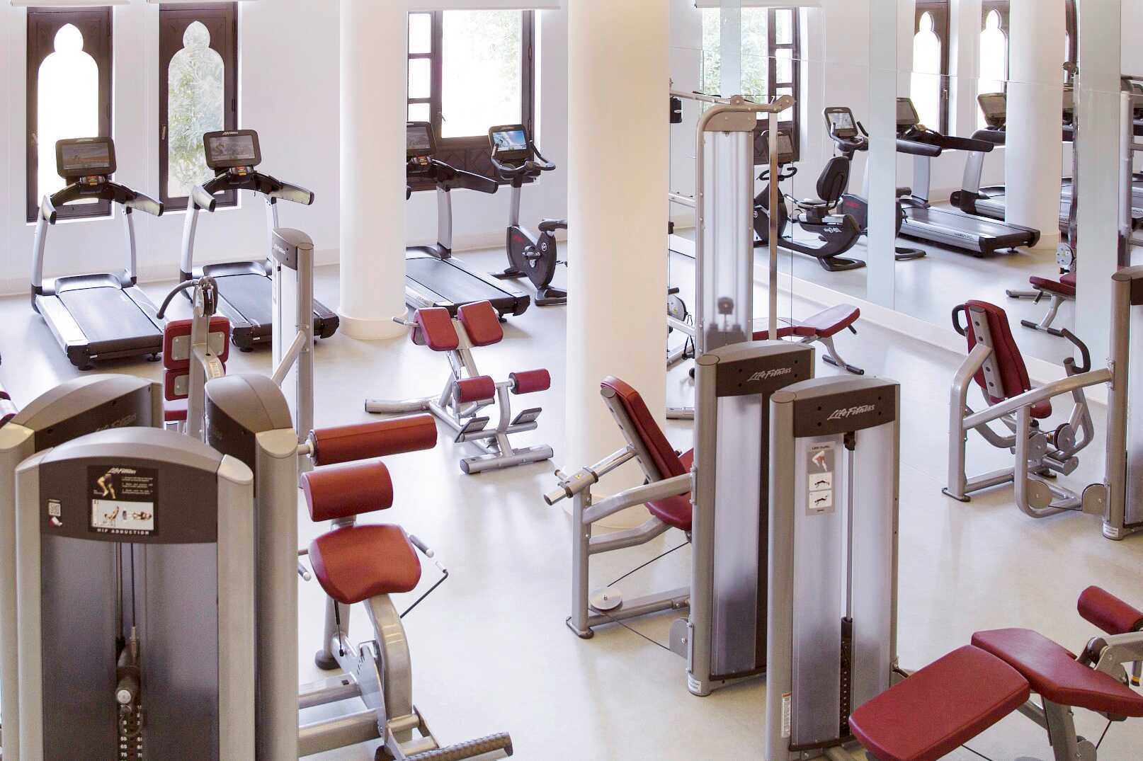 Gym på Salalah Rotana Resort i Salalah, Oman.