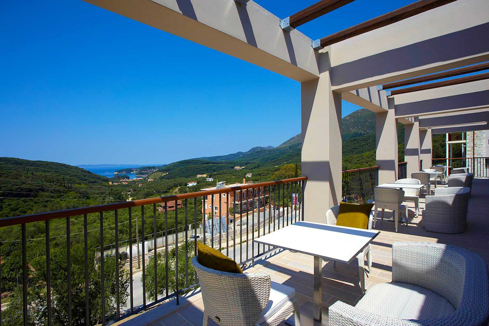 Bar på Salvator Hotel Villas & Spa i Parga, Grekland.