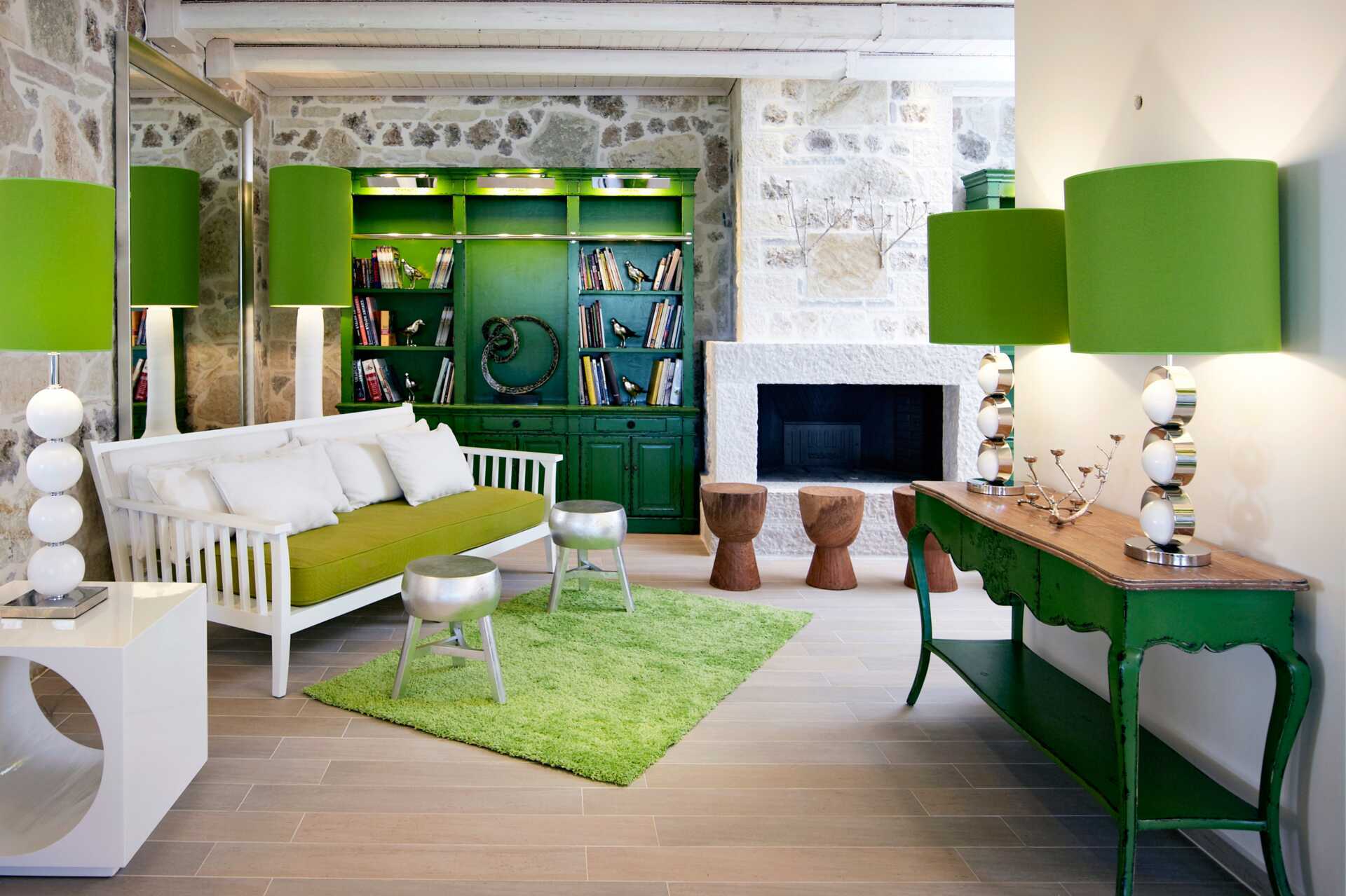 Lobby på Salvator Hotel Villas & Spa i Parga, Grekland.