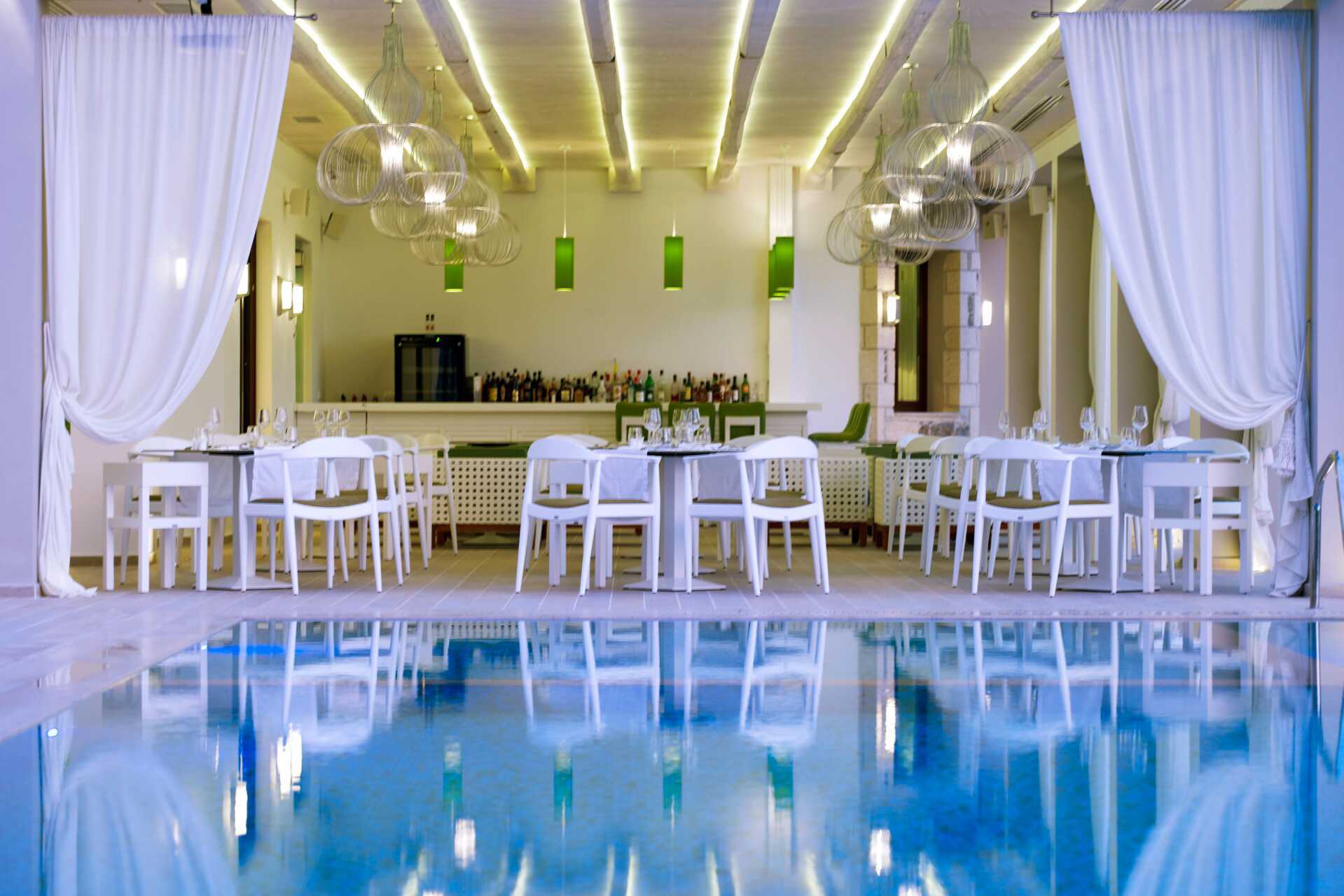 Restaurang på Salvator Hotel Villas & Spa i Parga, Grekland.