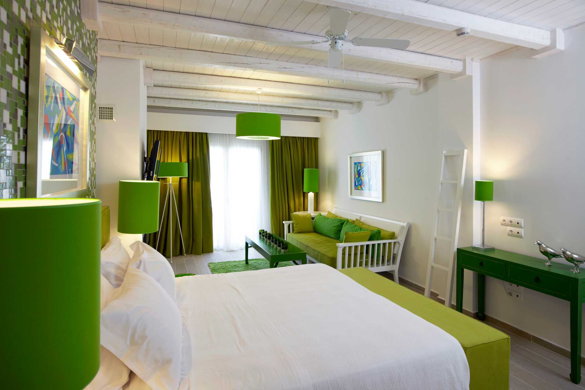 Familjerum på Salvator Hotel Villas & Spa i Parga, Grekland.