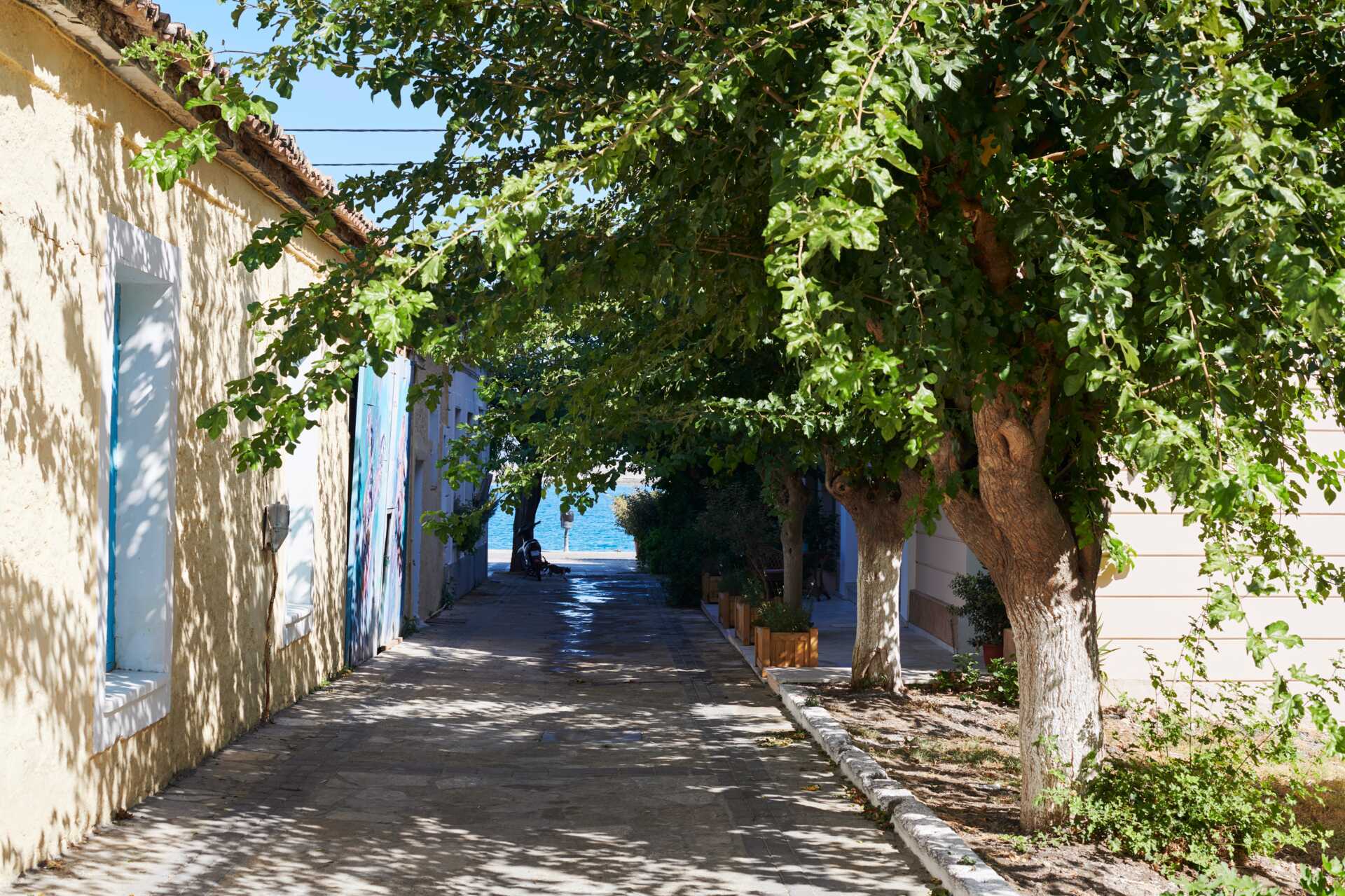 Hotell Samaina Port i Karlovassi på Samos, Grekland.