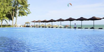 Poolområde på hotell Seahorse Resort & Spa i Phan Thiet, Vietnam.