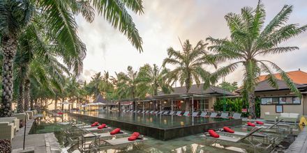 Poolområde på hotell Segara Village, Bali, Indonesien.