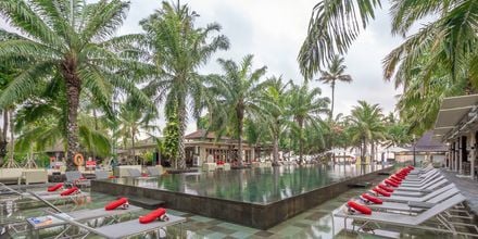 Poolområde på hotell Segara Village, Bali, Indonesien.