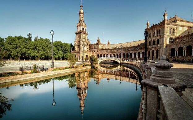 Sevilla och Real Alcazar-palatset