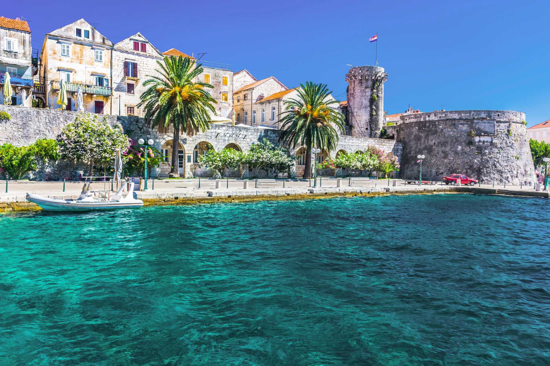 Korcula är en av de grönaste öarna i Adriatiska havet.