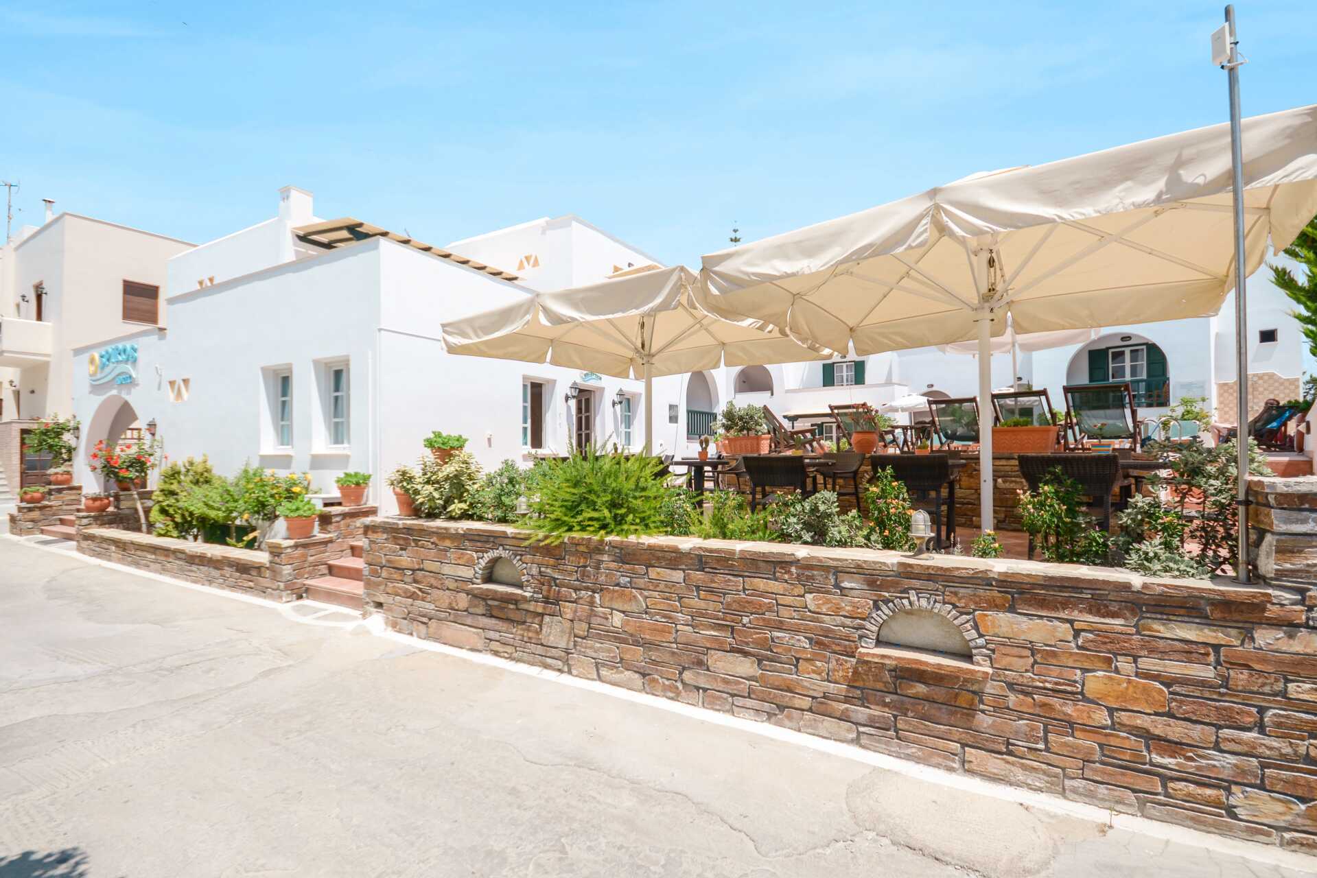 Hotell Spiros i Naxos stad, Grekland.