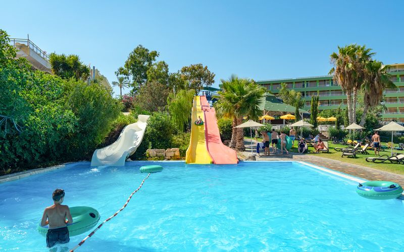 Vattenparken på hotell Star Beach Village & Waterpark i Hersonissos på Kreta.
