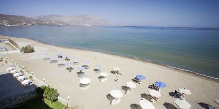 Stranden vid hotell Sunny Bay i Kastelli, Kreta.