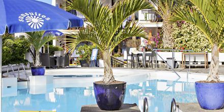 Poolområdet på hotell Sunsuites Carolina på Gran Canaria, Kanarieöarna.