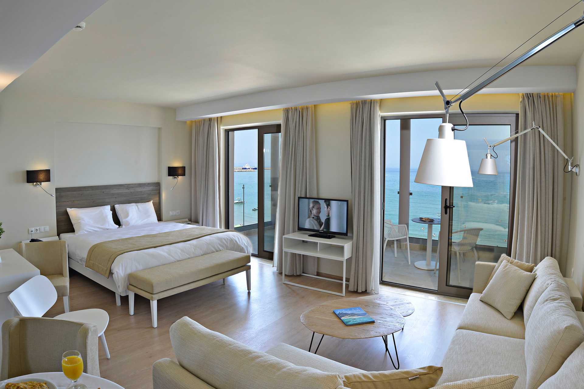 Superiorsvit på Swell Boutique Hotel i Rethymnon på Kreta.