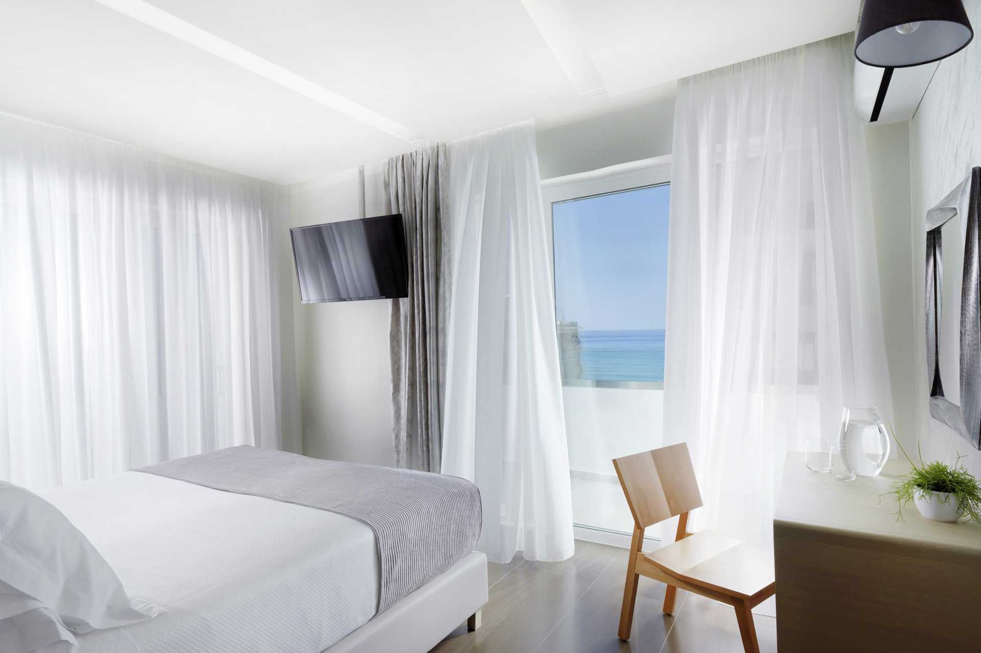 Svit på hotell Melrose i Rethymnon stad på Kreta, Grekland.