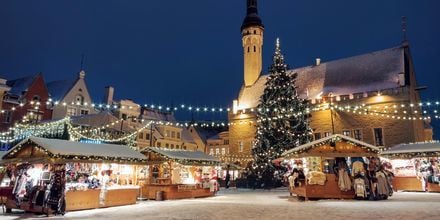 Julmarknad i Tallinn, Estland.