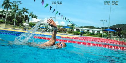 Thanyapura Sport & Health Resort har en olympisk 50-meters pool och en halvolympisk 25-meters pool.