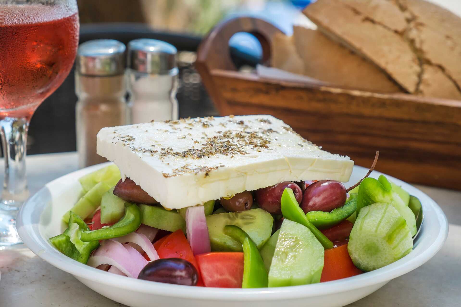 God mat i Thessaloniki, Grekland.