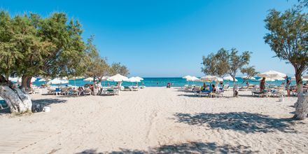 Stranden vid hotell Tigaki Beach på Kos, Grekland.