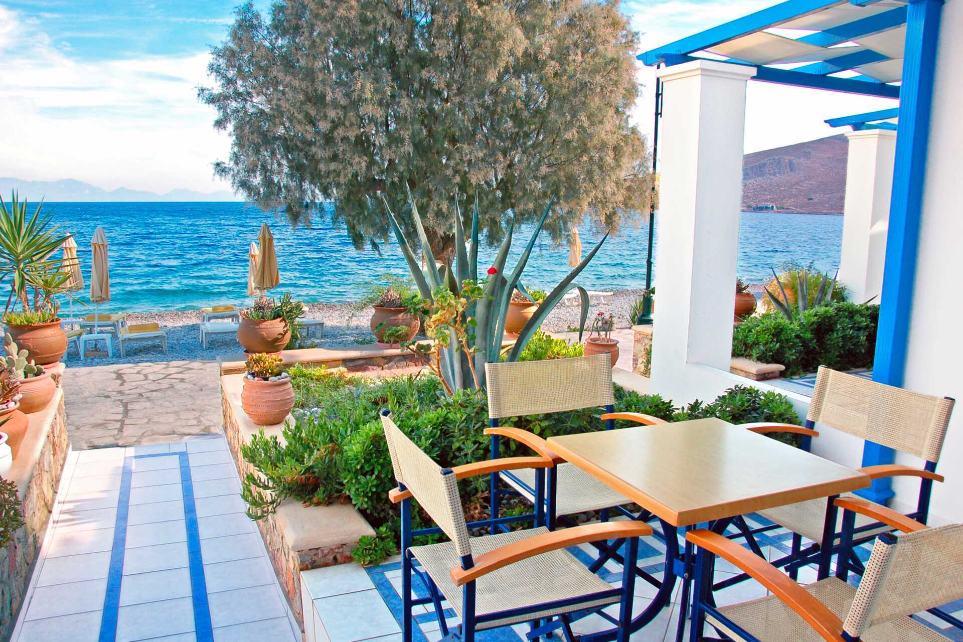 Lägenhetshotell Livadia Beach, Tilos.
