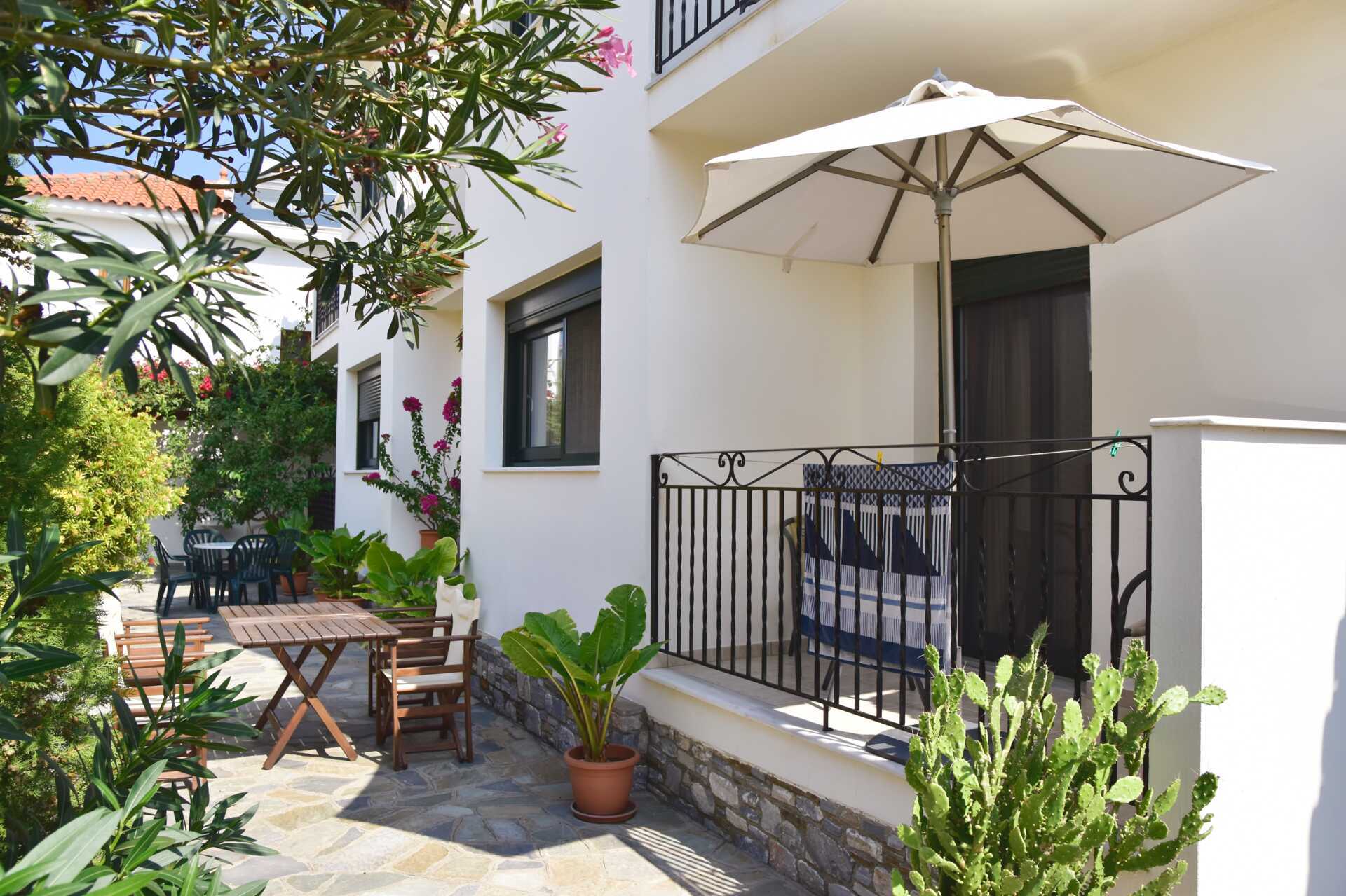Hotell Topaz i Kokkari på Samos, Grekland.