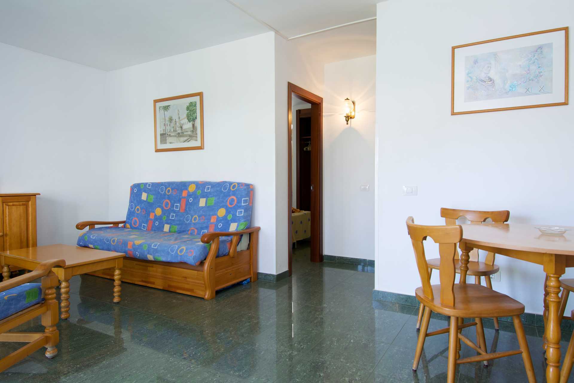 Trerumslägenhet på hotell Heliomar i Puerto Rico, Gran Canaria.