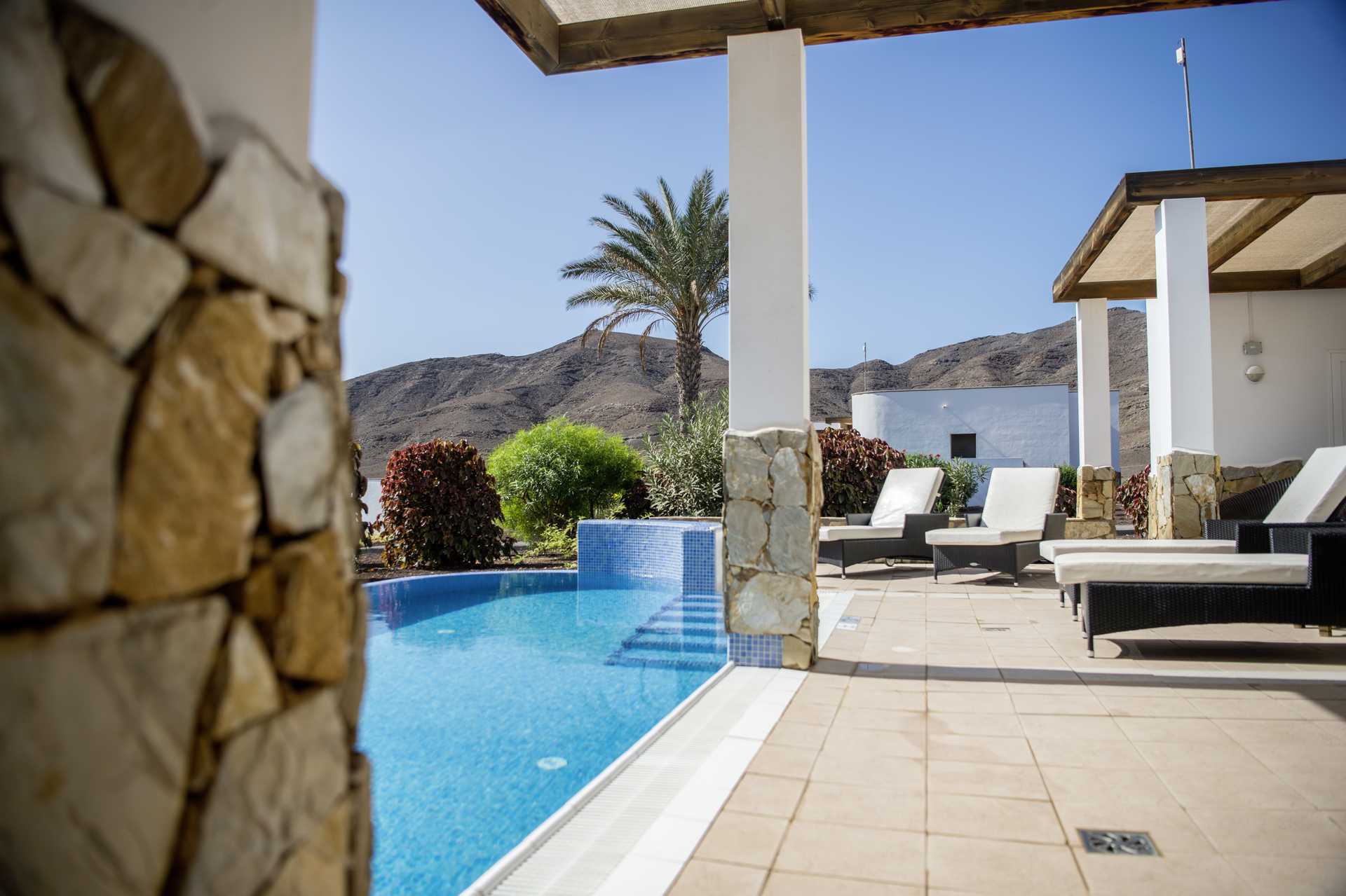 Trerumsvilla på Playitas Resort på Fuerteventura, Kanarieöarna.