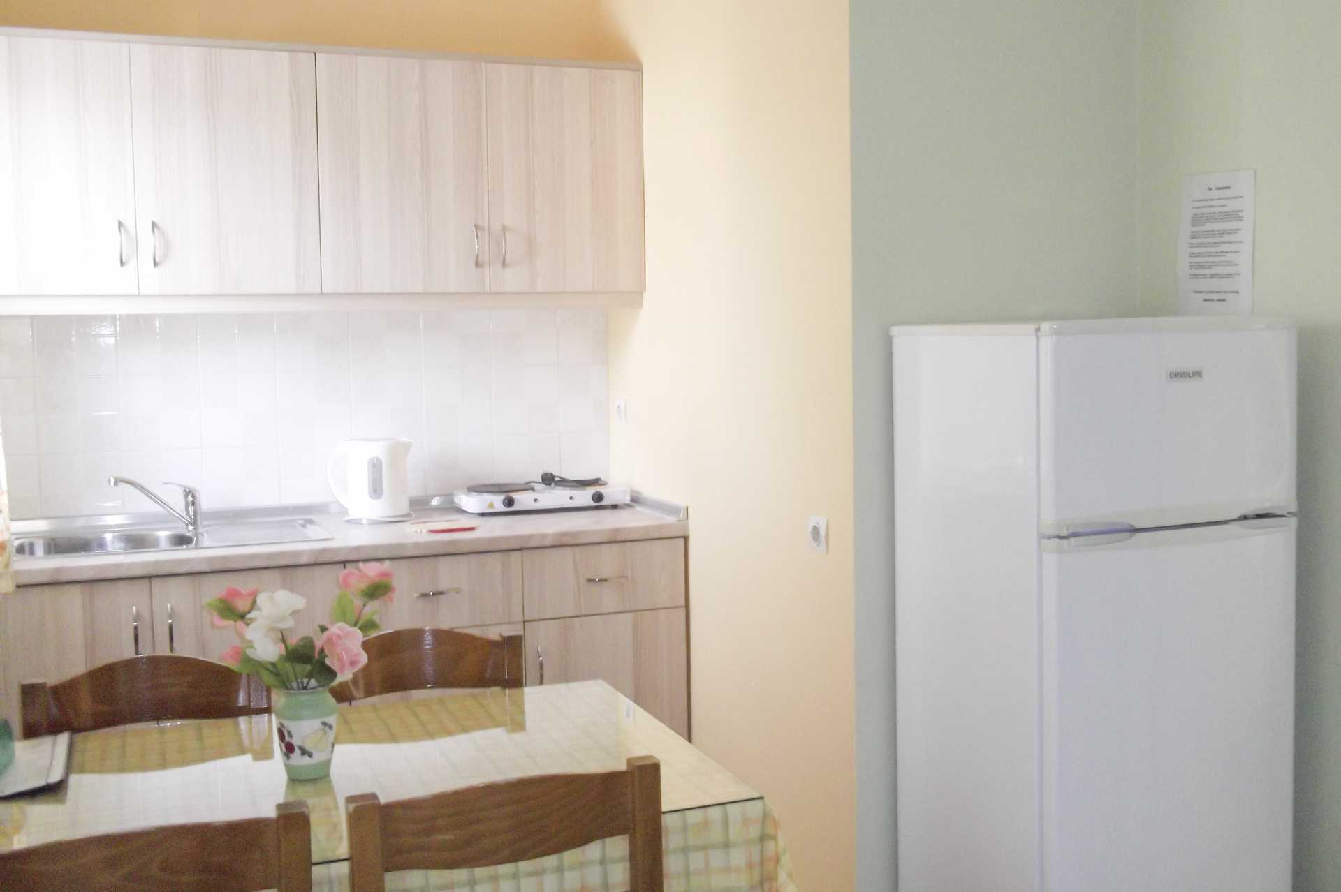 Tvårumslägenhet på hotell Anastasia i Agios Georgios på Korfu.