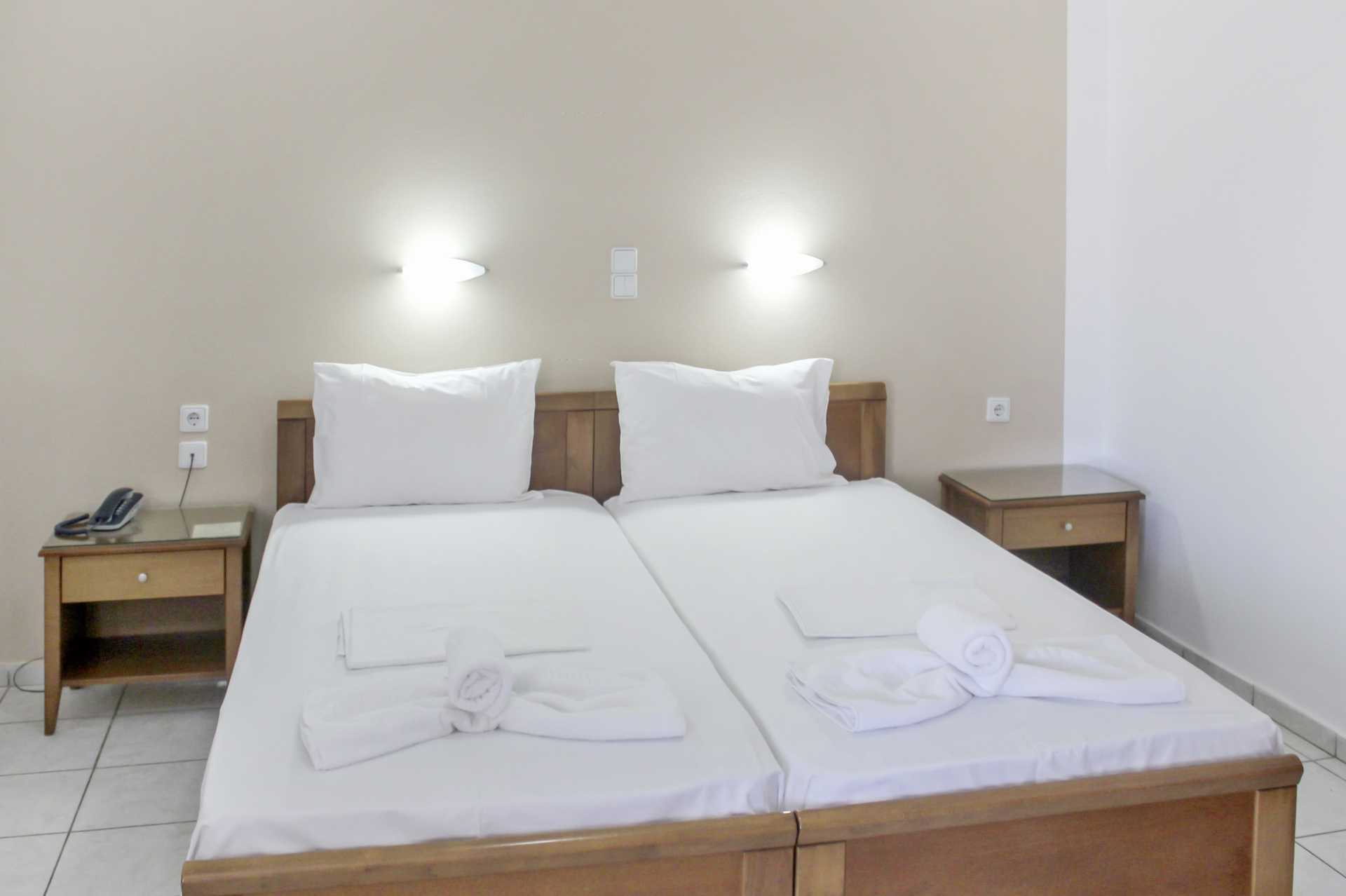 Tvårumslägenhet på hotell Anthimos på Kreta.