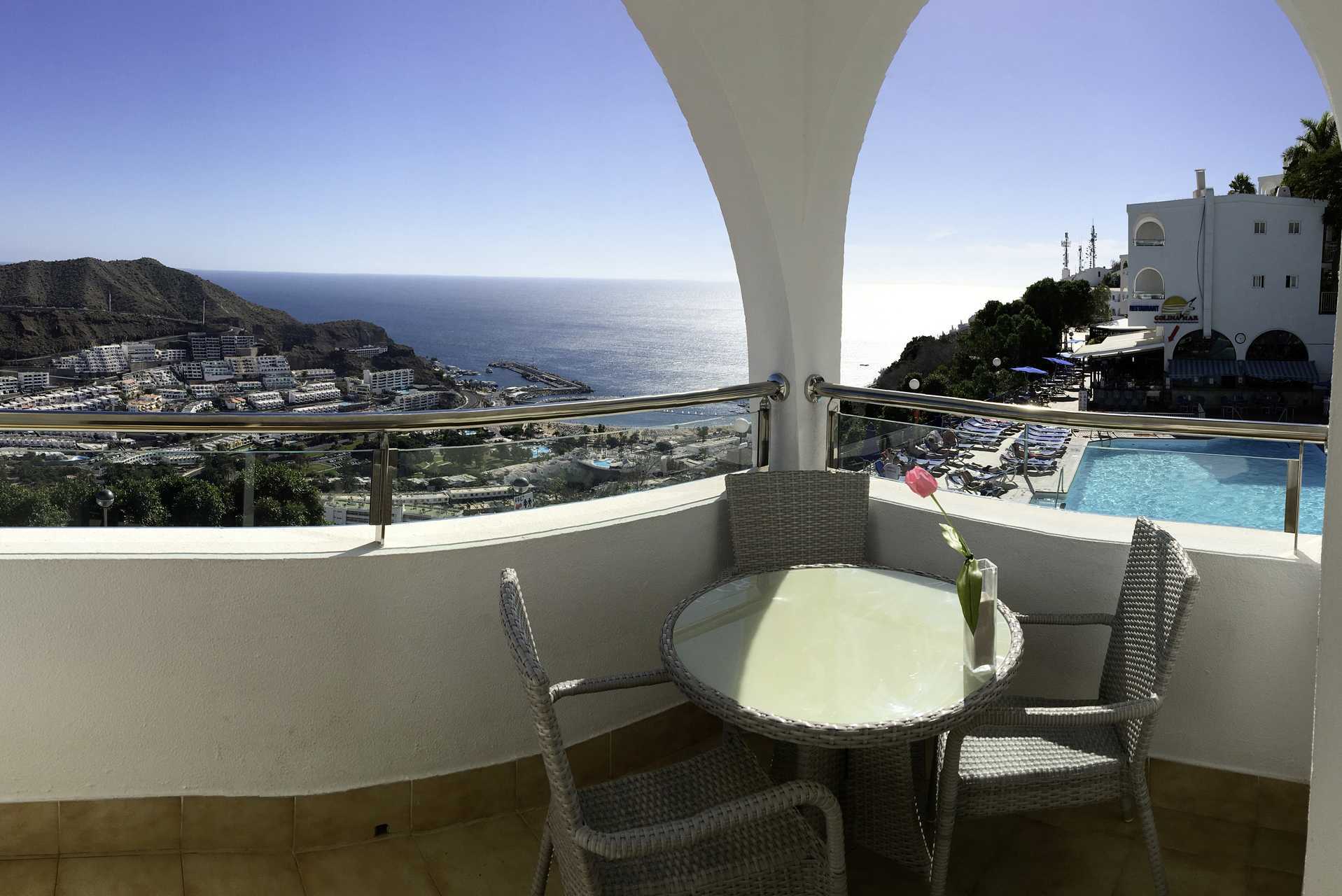 Tvårumslägenhet på hotell Colina Mar i Puerto Rico, Gran Canaria.