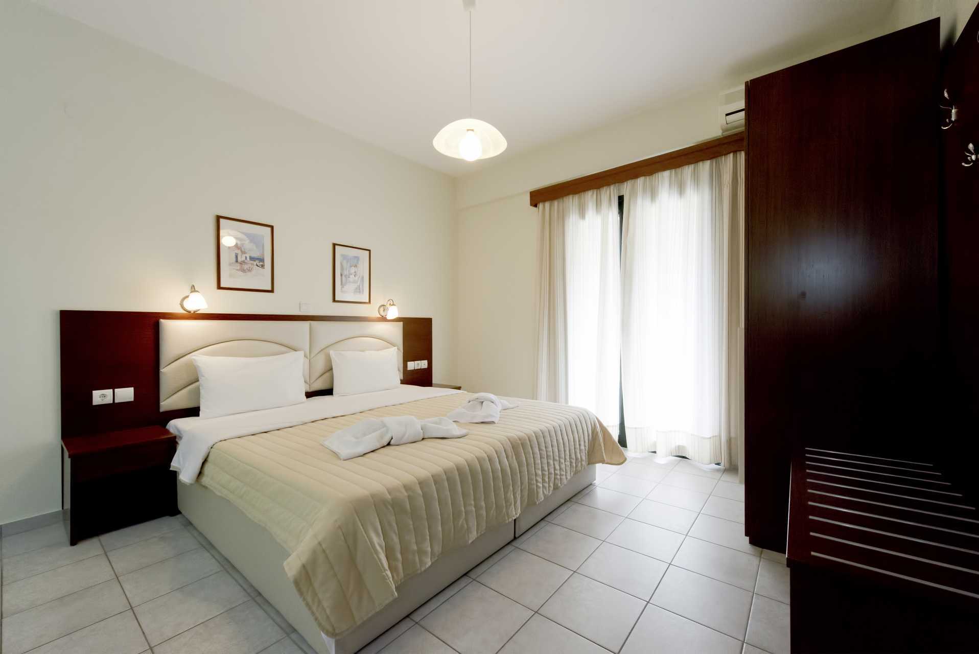 Tvårumslägenhet på hotell Margarita i Parga, Grekland.