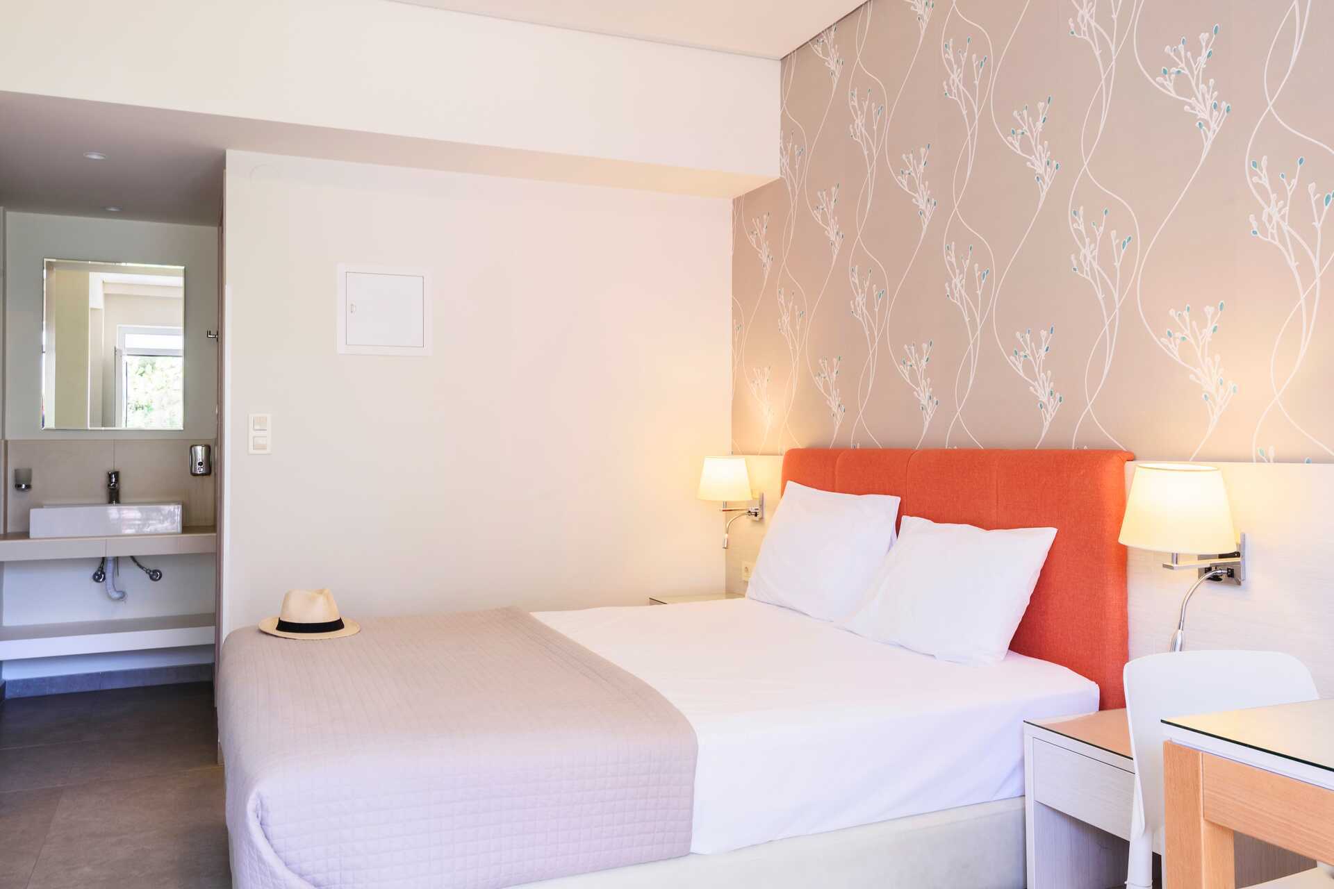 Tvårumslägenhet på hotell Poseidon i Paleochora på Kreta, Grekland.