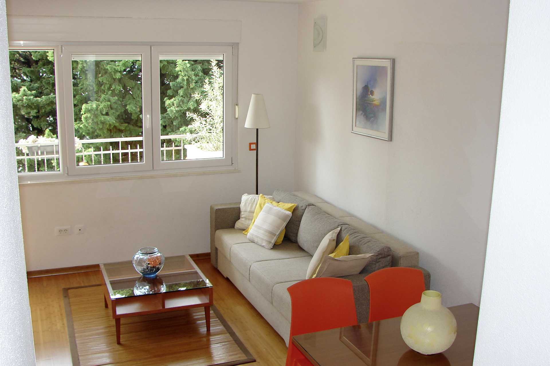 Tvårumslägenhet på hotell Sanja i Makarska, Kroatien.