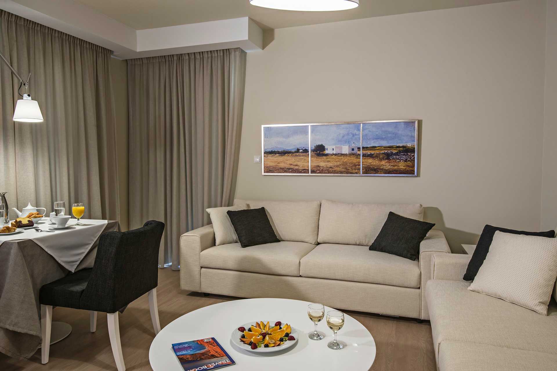 Tvårumssvit på Swell Boutique Hotel på Rethymnon på Kreta.