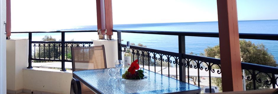 Hotell Veronica Beach i Votsalakia på Samos, Grekland.