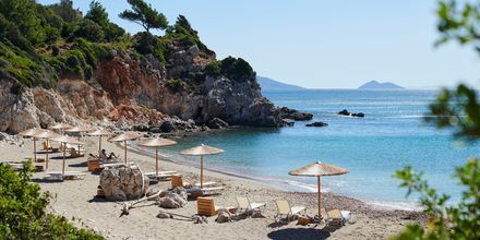 Stranden i Votsalakia på Samos, Grekland.