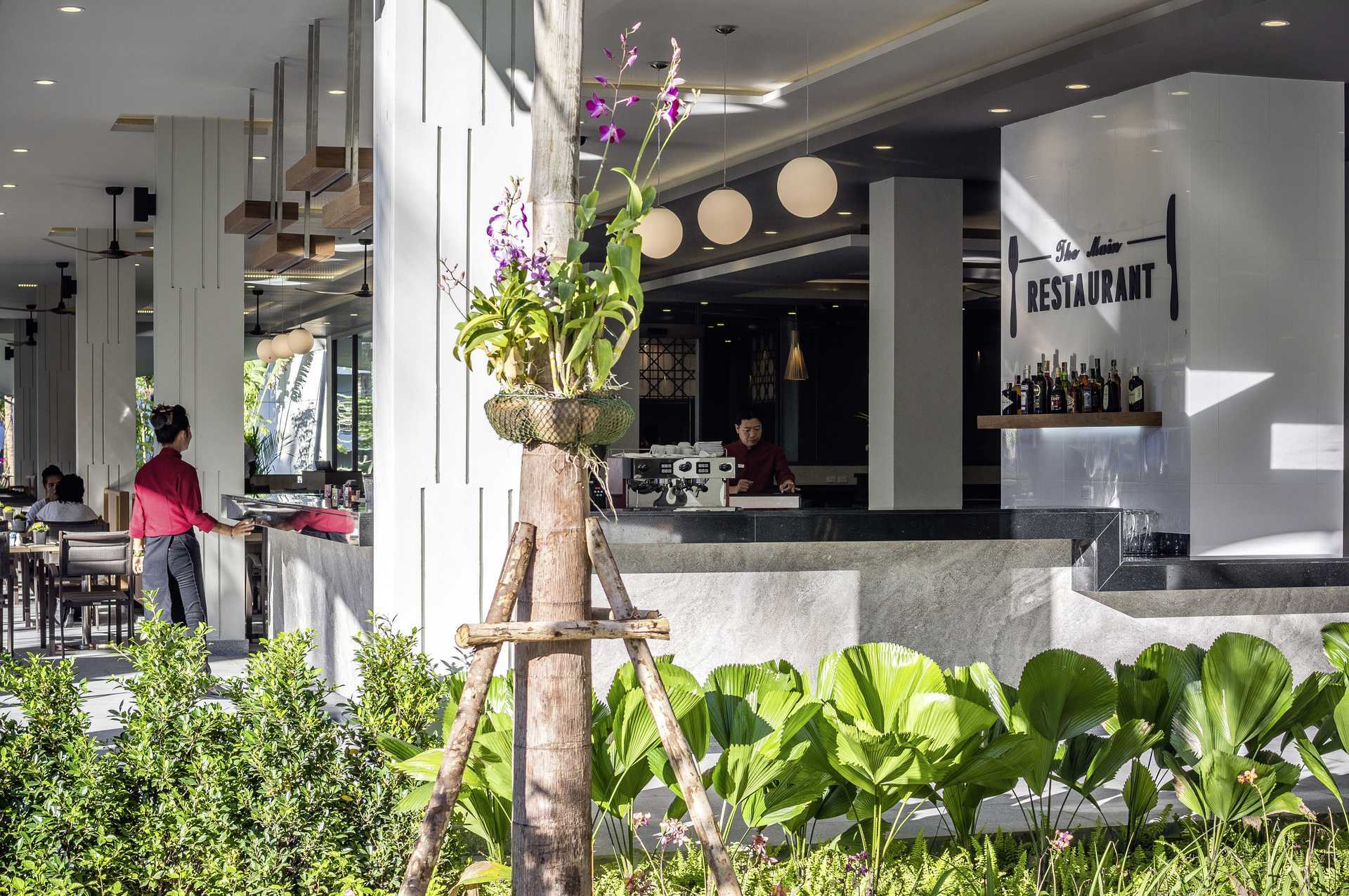 Bufférestaurangen på hotell X10 Khao Lak, Thailand.