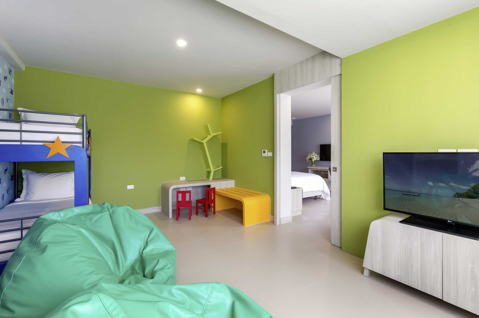 Familjerum på Hotell X10 Khao Lak.