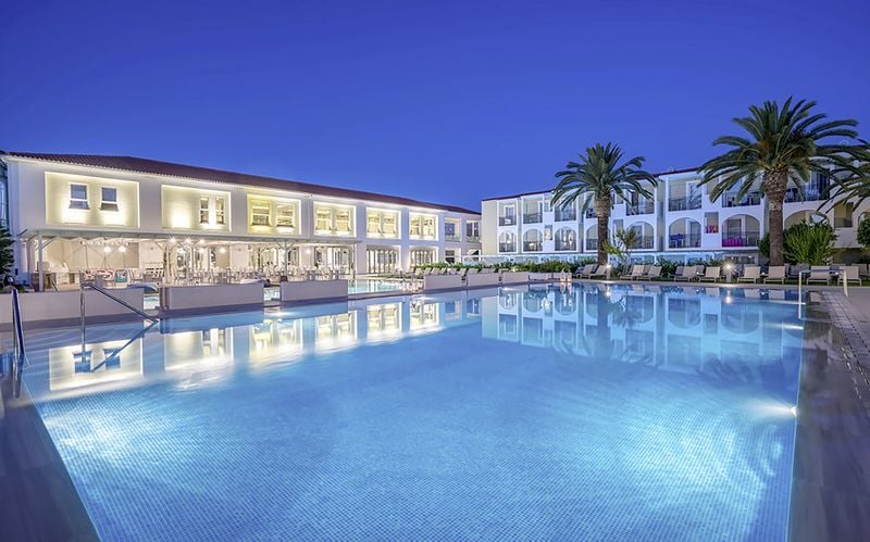 Poolområdet på hotell Zante Park Resort & Spa, Zakynthos, Grekland.